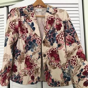 Flowered print Blazer